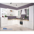 Pole White L Shape PVC Kitchen Cabinet